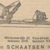 Advertentie 1935 schaatsenverkoper J. Otma, Leeuwarden
