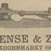 Advertentie 1918 schaatsenverkoper G.C. Jense, Delft