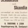 Advertentie 1936 SKANDIA schaatsen