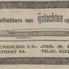 Advertentie 28 januari 1917 van verkoper F.G. Eikenberg, Amsterdam