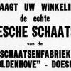 Advertentie 1936 schaatsenmaker H.W. Blaauw, Doesburg