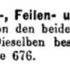 Vermelding 1873 schaatsenmaker Gebr.Wirths, Remscheid (Duitsland)