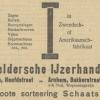 Advertentie 1928 schaatsenverkoper De Geldersche IJzerhandel, Velp