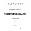 Titelblad catalogus Algemene Nationale Tentoonstelling van Nijverheid in Haarlem 1861