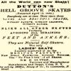 Advertentie 1863 schaatsenmaker W.H. Dutton, Uttica (New York USA)