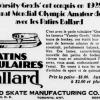 Advertentie 1928 Ballard Skate Manufacturing Company, Toronto, Ontario (Canada)