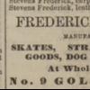 Advertentie in New York City Directory 1867-1868 F.Stevens, New York (USA)