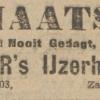 Advertentie 1927 schaatsenverkoper Breur's IJzerhandel, Rotterdam