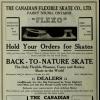 Advertentie 1919 schaatsenmaker The Canadian Flexible Skate Co.