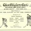 Advertentie 1929 Alex Taylor&Co, New York (NY, USA)