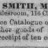 Advertentie 1872 schaatsenmaker Phineas Smith, New York (USA)