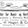 Advertentie 1887 schaatsenmaker L.H. Hagen, Oslo (Noorwegen)