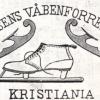 Logo schaatsenmaker Larsens våbenforretning, Kristiania (Noorwegen)