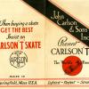 Brochure schaatsenmaker J. Carlson, Springfield (USA), voorzijde