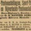 Advertentie 1896 schaatsenmaker G.S. Ruiter, Akkrum