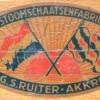 Etiket voor schaatsen schaatsenmaker firma G.S.Ruiter, Akkrum