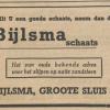 Advertentie 1941 schaatsenmaker G.Bijlsma, Harlingen