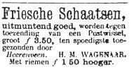 advertentie H.M.Wagenaar Heerenveen