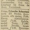 Advertentie 1935 Schaatsenmaker G. Postma, Leeuwarden