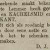 Advertentie 1890 schaatsenmaker D.J. Douma, Lemmer