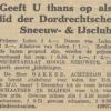 Advertentie 1936 schaatsenmaker A. Bakker, Dordrecht
