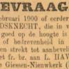 Advertentie 1899 schaatsenmaker L. Harrewyn, Giessenburg