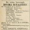advertentie 1889 schaatsenmaker D.J. Douma, Uitwellingerga