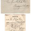Enveloppe en rekening 1931 schaatsenmaker A.K.Hoekstra, Warga