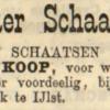 Advertentie 1905 schaatsenmaker H. Nauta, IJlst