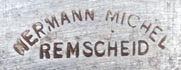 Merkteken schaatsenmaker H. Michel, Remscheid (Duitsland)