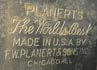Merkteken metalen noor WINNER schaatsenmaker Planert&Sons, Chicago (Illinois USA)
