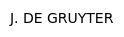 J. DE GRUYTER