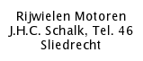 Rijwielen Motoren - J.H.C. Schalk, Tel. 46 - Sliedrecht