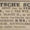 Advertentie schaatsenverkoper J. Draijer, Amsterdam