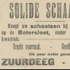 Advertentie 1908 schaatsenverkoper Zuurdeeg, Rotterdam