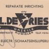Beeldmerk kwitantie uit 1943  schaatsenverkoper L. de Vries
