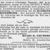 Advertentie 1881 aankondiging merk MUIS