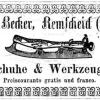 Advertentie 1885 schaatsenmaker Hermann Becker, Remscheid (Duitsland)
