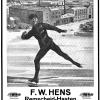 Advertentie schaatsenmaker F.W. Hens, Remscheid (Duitsland) 1922