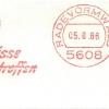 Poststempel 5 augustus 1966 schaatsenmaker Hudora