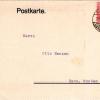 Postkaart 29 november 1921 schaatsenmaker R. Weigand, Remscheid (Duitsland)