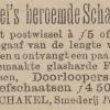 Advertentie 1891 schaatsenmekare D. Schakel, Polsbroek