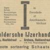 Advertentie 1928 schaatsenverkoper De Geldersche IJzerhandel, Velp