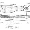 Tekening schaatsen schaatsenmaker T. Ibbotson, Sheffield (Engeland)
