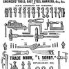 Poster 1876 gereedschap Turner, Naylor&Marples, Sheffield (Engeland)