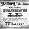 Advertentie 1926 Ballard Skate Manufacturing Company, Toronto, Ontario (Canada)