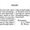 Patent 1901 Mr.Everett, geassocieerd met schaatsenfabriek Winslow Skate M'FG, Worcester Massachusetts (USA)