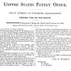 Patent 1901 Mr.Everett, geassocieerd met schaatsenfabriek Winslow Skate M'FG, Worcester Massachusetts (USA)