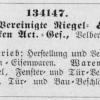 Geregistreerd merkteken Leeuw Vereinigte Riegel- und Schlossfabriken, Velbert (Duitsland)