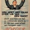 Affiche ca.1930 schaatsenmaker W.B. Börger, Vinkeveen